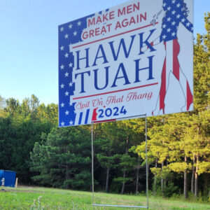 Hawk Tuah Sign